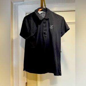 Clover women’s large jersey knit golf polo cypress point logo